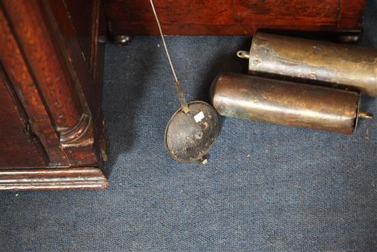 Thomas Wheeler, London. A late 17th century burr elm longcase clock, H.6ft 6.25in.